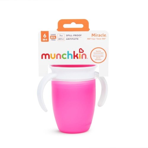 Чашка непроливайка Munchkin Miracle 360 207 мл Розовый 012272