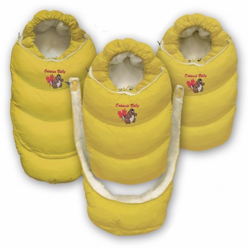 Конверт в коляску на овчине трансформер Ontario Baby Alaska Size control Желтый ART-0000062