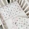 Детское постельное белье в кроватку Маленькая Соня Baby Dream Бабочка розово-мятная Розовый/Мятный 0303392