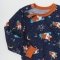 Пижама детская ЛяЛя 2 - 5 лет Футер Синий/Оранжевый К3ФТ152_6-100
