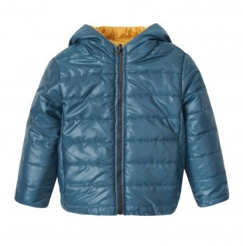 Демисезонная куртка для мальчика ЛяЛя 2 - 6 лет Плащевка Морская волна/Горчичный 2ПЛ105_3-32