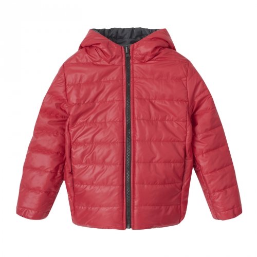 Демисезонная куртка для мальчика ЛяЛя 2 - 6 лет Плащевка Красный/Графитовый 2ПЛ105_3-25