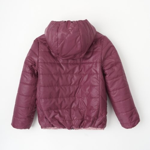 Демисезонная куртка для девочки ЛяЛя 2 - 6 лет Плащевка Вишневый/Розовый 2ПЛ105_3-06