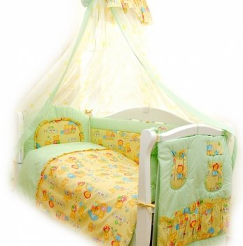 Детская постель Twins Standart  Пушистые мишки С-012 зеленый