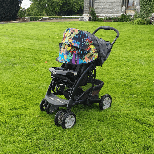 Солнцезащитный козырек на коляску ДоРечі Twin Shade Краски Черный 1848F