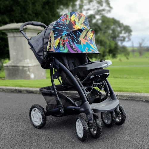 Солнцезащитный козырек на коляску ДоРечі Twin Shade Краски Черный 1848F