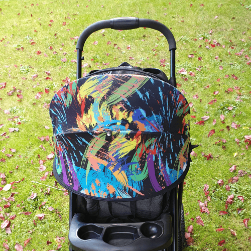 Солнцезащитный козырек на коляску ДоРечі Twin Shade Краски Черный 1848F