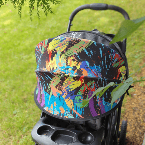 Солнцезащитный козырек на коляску ДоРечі Twin Shade Краски Черный 1848F