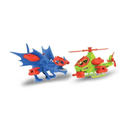 Игровой набор Road Rippers Вертолет с монстром Blue dragon Синий 20302