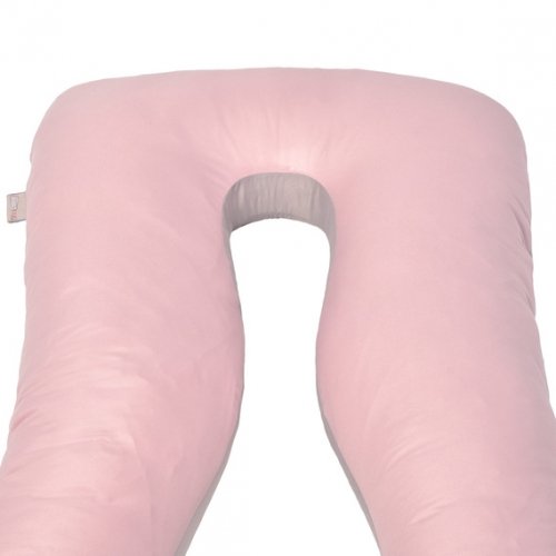 Наволочка на подушку для беременных Ideia П-образная 75х140х20 Розовый/Светло-серый 8-35126