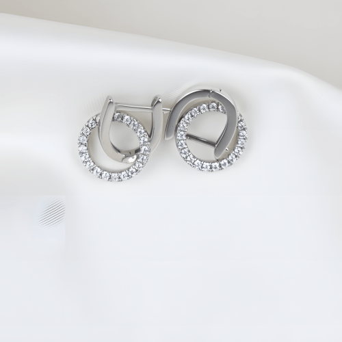 Серебряные сережки UMAX Прикосновение 20617