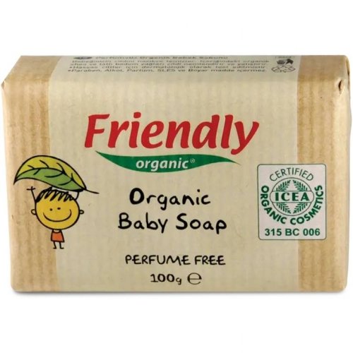 Детское мыло для рук твердое Friendly organic без запаха 100 гр 1077158958