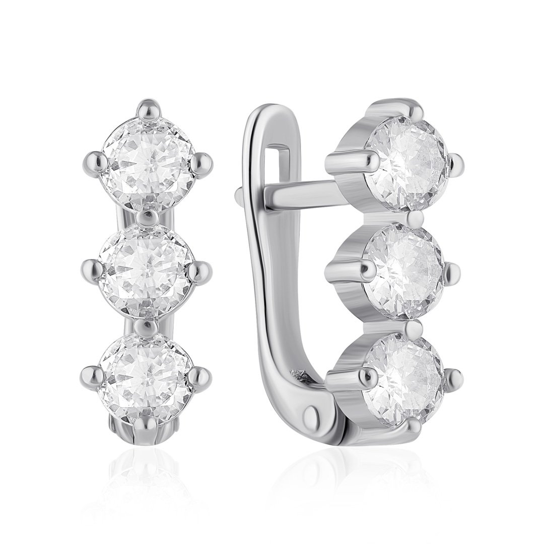 Серебряные сережки UMAX Блеск 20751