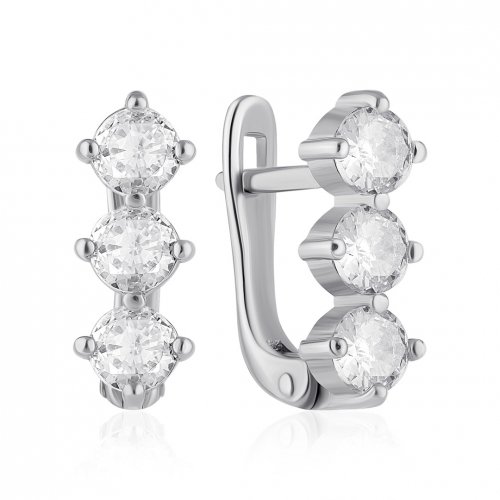 Серебряные сережки UMAX Блеск 20751