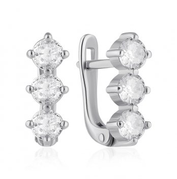 Серебряные сережки UMAX Блеск 20751