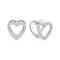 Серебряные сережки UMAX Сердцебиение 20871