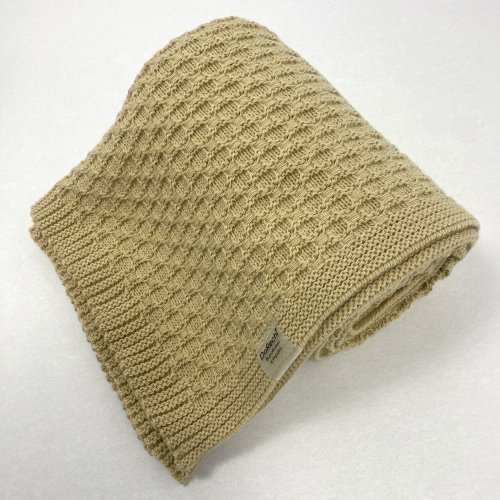 Вязаный плед для новорожденных ДоРечі Карамельный 80х100 см 2097