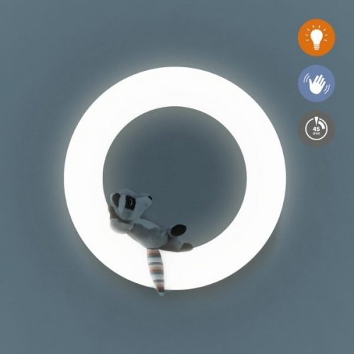 Настенный светильник ночник Zazu с датчиком движения и игрушками ZA-WALL-01