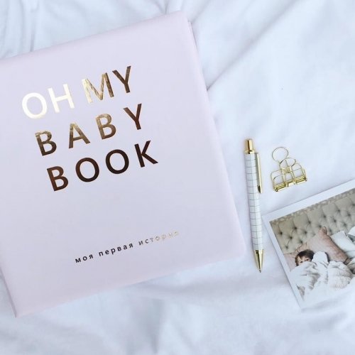 Книга - альбом для новорожденных Oh My Baby Book, для девочек Книга - альбом для новорожденных Oh My Baby Book, для девочек