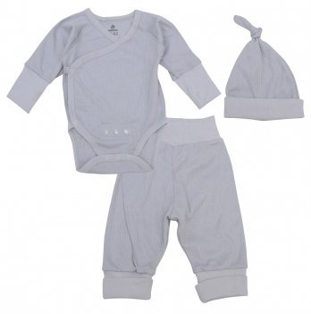 Набор одежды для новорожденных Minikin SIMPLE 0 - 6 мес Интерлок Серый 2112103