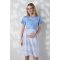 Платье для беременных и кормящих Юла Мама Marine Голубой DR-26.103
