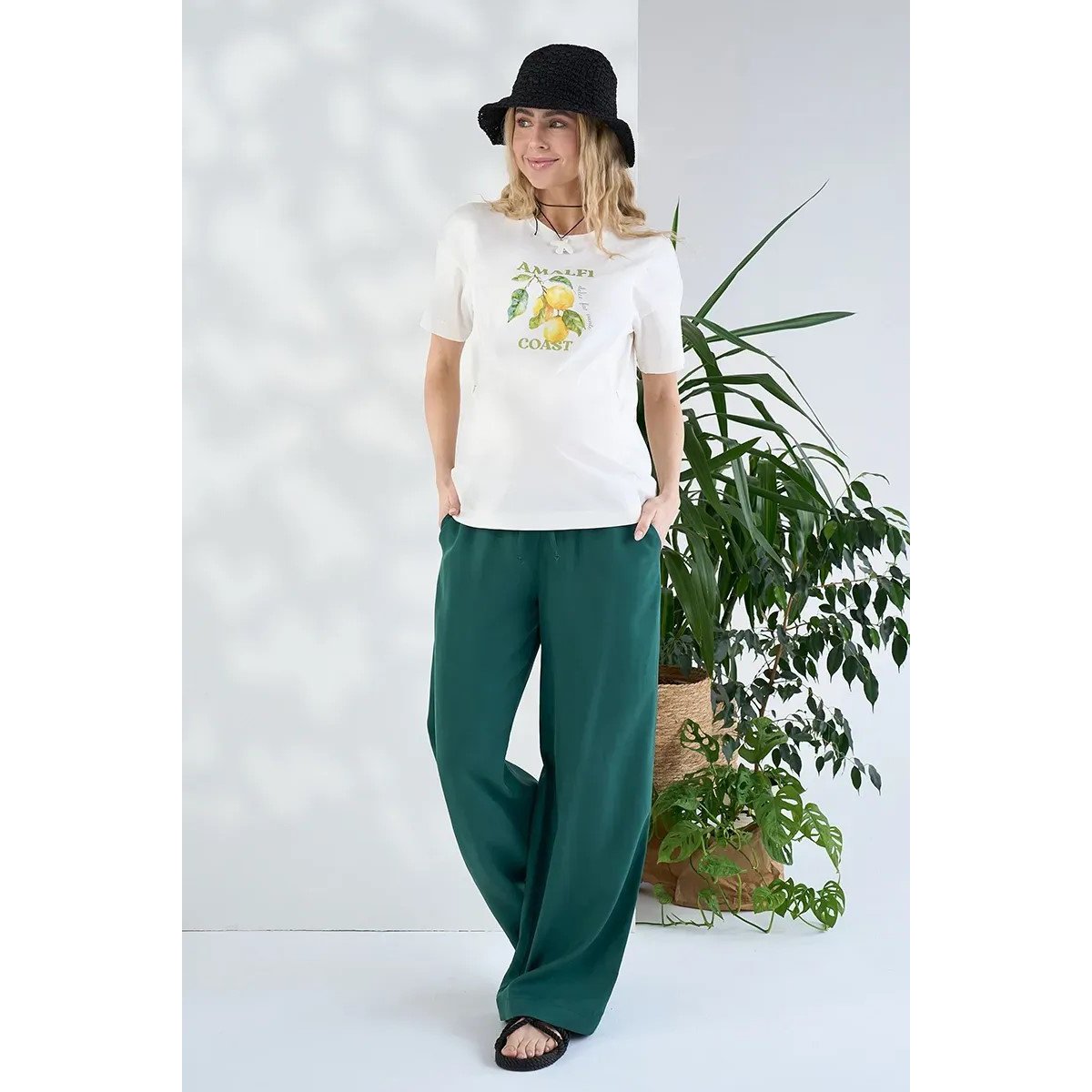 Штаны для беременных Юла Мама Mara Зеленый TR-26.121