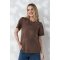 Футболка для беременных и кормящих Юла Мама Goldie Коричневый NR-26.091