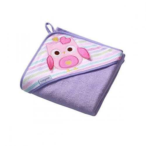 Полотенце с капюшоном махровое BabyOno, Сова 76 х 76 см Полотенце с капюшоном махровое BabyOno, Сова 76 х 76 см