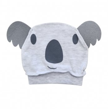 Шапочка для новорожденных Minikin Мама коала 0 - 3 мес Интерлок Серый меланж 215603