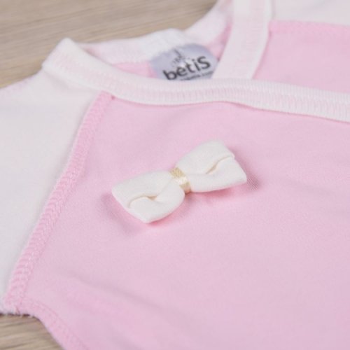 Распашонка для новорожденных Бетис Бантик Розовый молочный