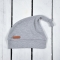 Евро пеленка кокон на липучках и шапка для новорожденных Magbaby Каспер безразмерная Серый меланж 103420