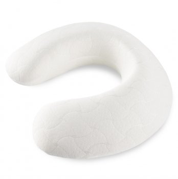 Ортопедическая подушка для путешествий Idea Memory Foam Рогалик 33х30х10 см Белый 8-06352
