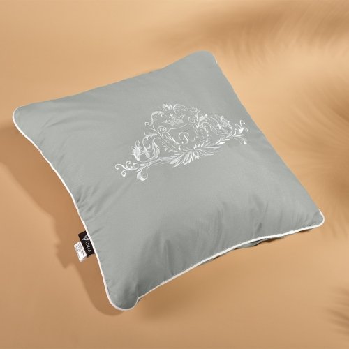 Декоративная подушка Ideia Модерн с вышивкой 45х45 см Мятный 8-11131