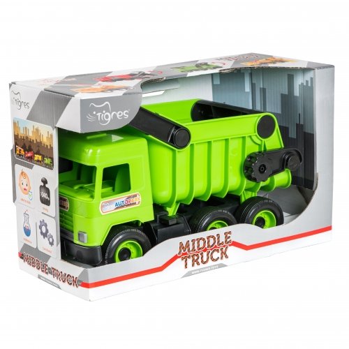 Модель машинки Тигрес Middle truck Самосвал Зеленый 39482