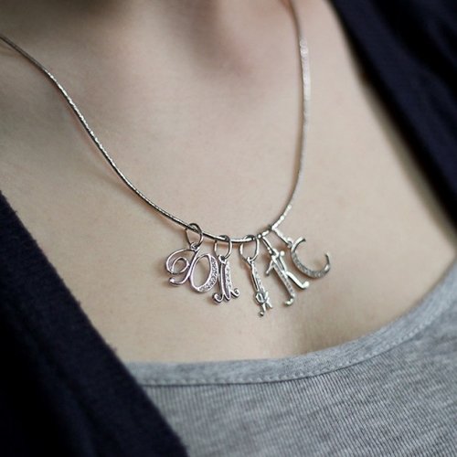 Серебряный кулон женский UMAX Буква А 3405А