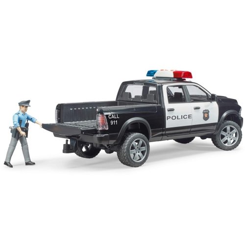 Модель машинки Bruder Wrangler Полицейский пикап с полицейским 2505