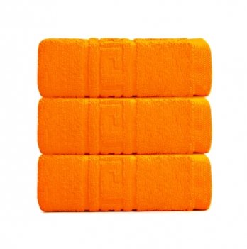 Полотенце для лица махровое Ideia Версаче 35х60 см 1 шт Оранжевый 3803560