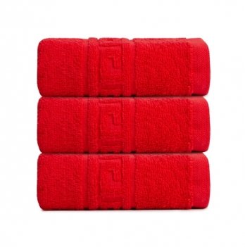 Полотенце для лица махровое Ideia Версаче 35х60 см 1 шт Красный 3803560