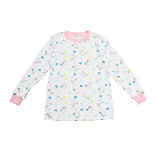 Пижама детская Minikin 1,5 - 6 лет Интерлок Розовый/Молочный 227203