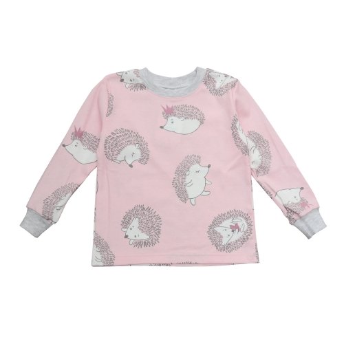 Пижама детская Minikin 1,5 - 6 лет Интерлок Розовый/Серый 227203