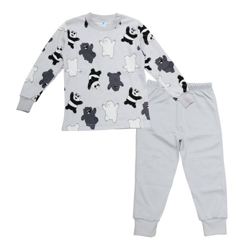 Пижама детская Minikin 1,5 - 6 лет Интерлок Серый 227203