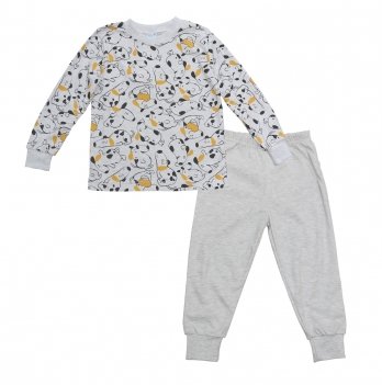 Пижама детская Minikin 1,5 - 6 лет Интерлок Серый меланж 227203