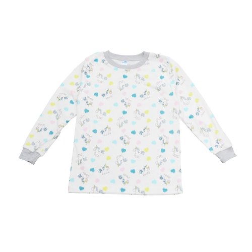 Пижама детская Minikin 1,5 - 6 лет Интерлок Серый/Молочный 227203