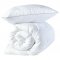 Комплект одеяло евро двуспальное и подушки для сна Ideia Super Soft Classic Белый 8-35235