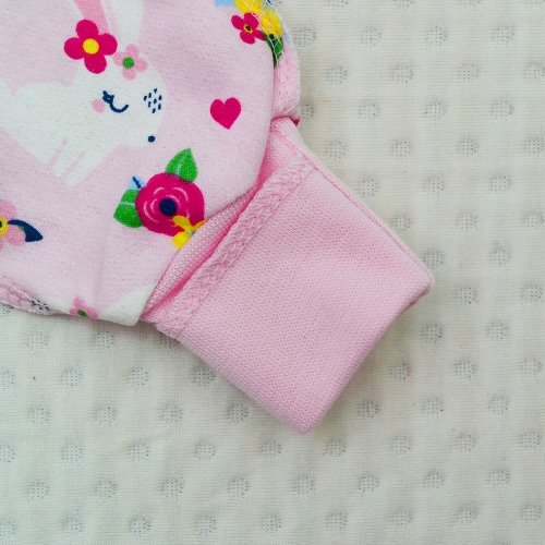 Распашонка для новорожденных Minikin Лапочка 0 - 3 мес Футер Розовый/Белый 228201
