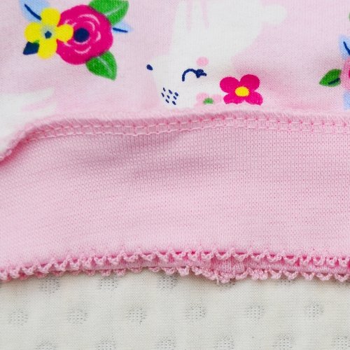 Шапочка для новорожденных Minikin Лапочка 0 - 3 мес Футер Розовый/Белый 228501