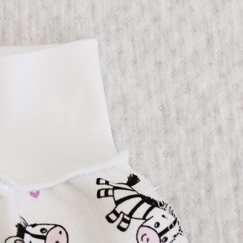 Ползунки для новорожденных Minikin MIX 0 - 3 мес Футер Белый/Черный 2315101