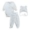 Набор одежды для новорожденных Minikin На виражах 0 - 3 мес Интерлок Молочный/Коричневый 2317503