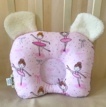Ортопедическая подушка для новорожденных Бетис Балерина 28х36 см Розовый 27687191