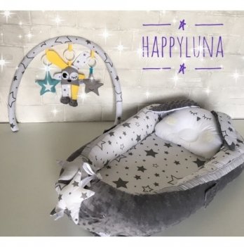 Кокон-гнездышко Happy Luna 0108 Babynest Plush Плюшевая мечта